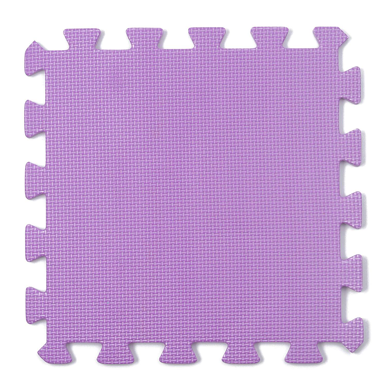 Коврик пазл детский WellMat Фиолетовый 30x30x1 см 9 шт. с окантовкой игровой развивающий для ползания - фото 2