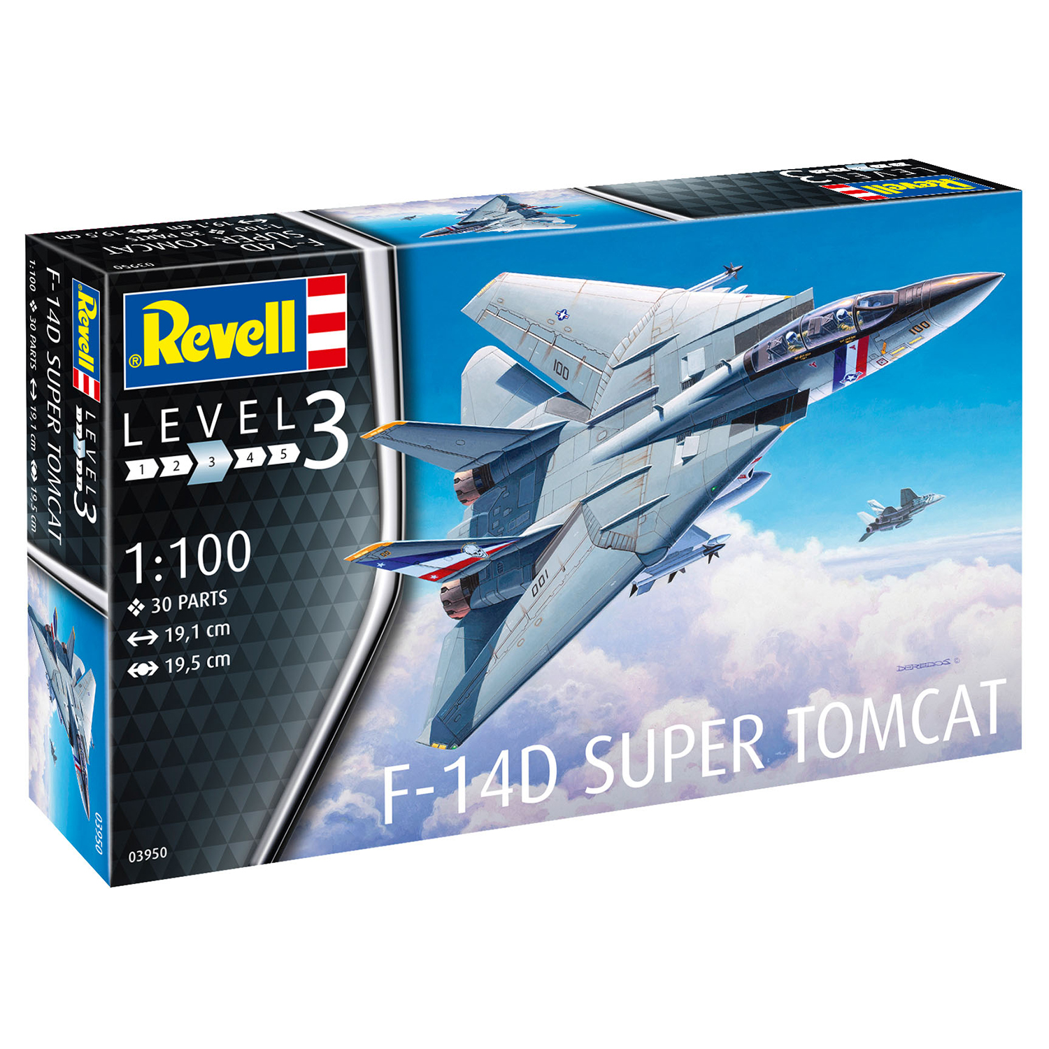 Сборная модель Revell Палубный истребитель F-14D Super Tomcat 03950 - фото 3