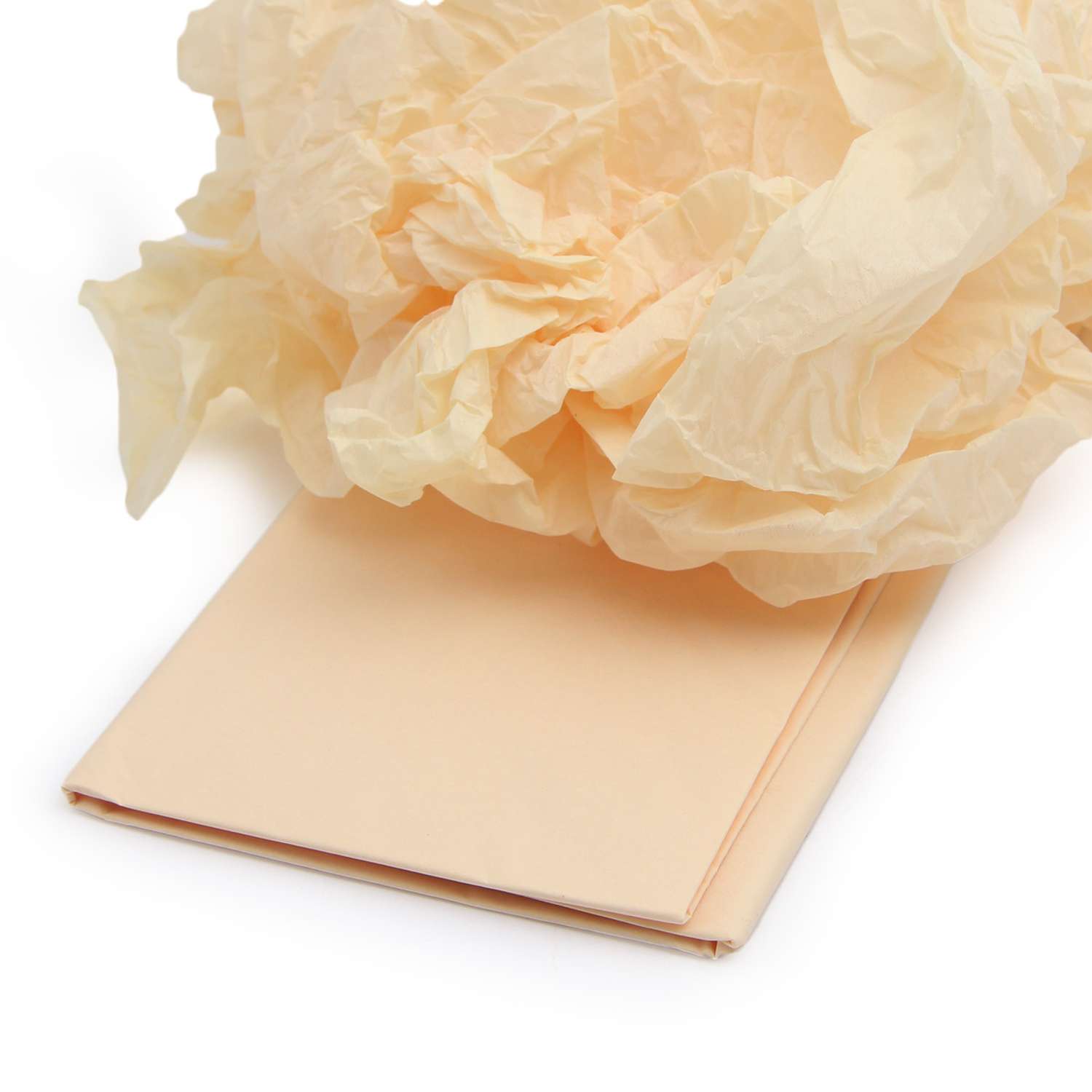 Бумага Astra Craft тишью тонкая для упаковки подарков цветов и творчества 50х70см 5 шт FT-03 ванильный - фото 2