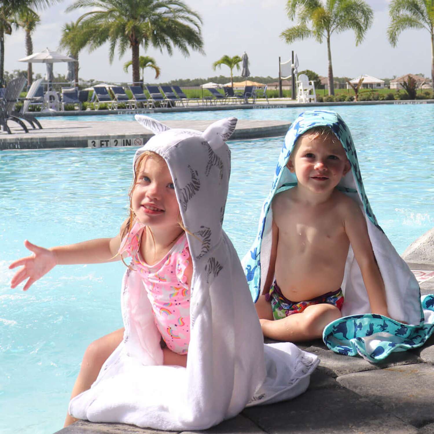 Полотенце с капюшоном Adam Stork Cute Dinos Toddler 70 х 127 см. 2+ - фото 3