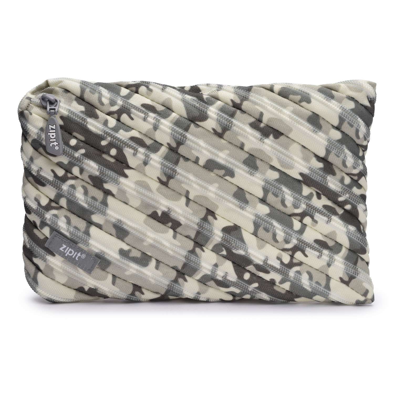 Пенал Zipit Camo Jumbo Pouch цвет серый - фото 3