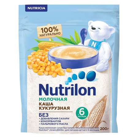 Каша молочная Nutrilon кукурузная 200г с 6месяцев