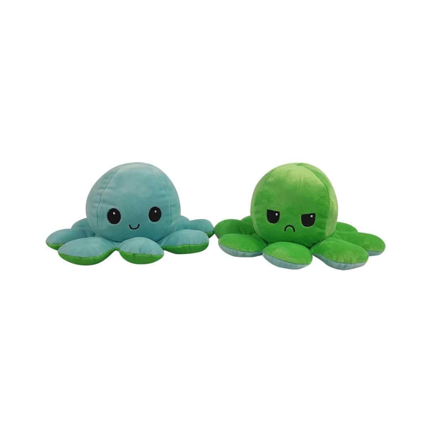 Игрушка мягкая Uniglodis вывернушка осьминожка зеленый/голубой - фото 2
