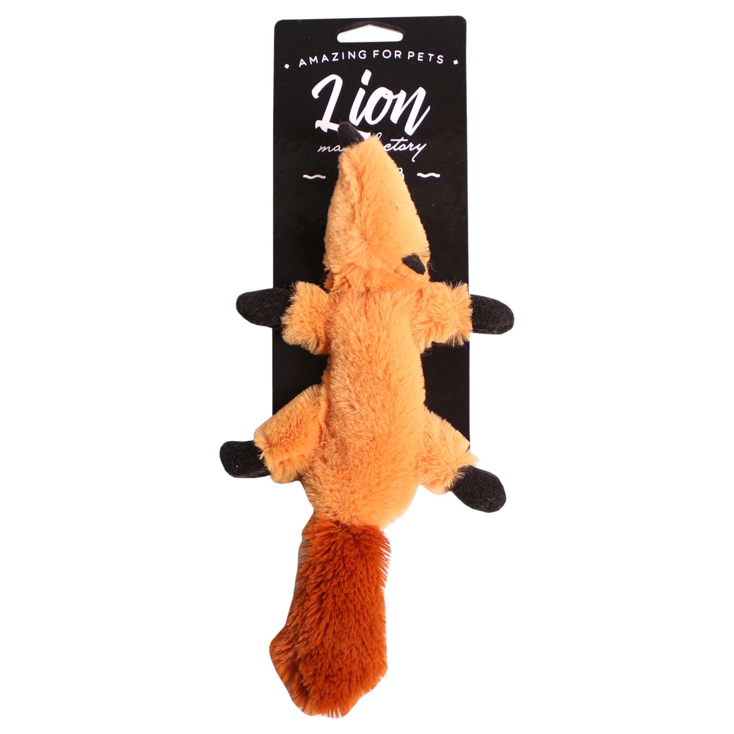 Игрушка для собак LIONMANUFACTORY Лесная добыча Лиса с пищалкой малая в ассортименте LMG-D0050-B - фото 2