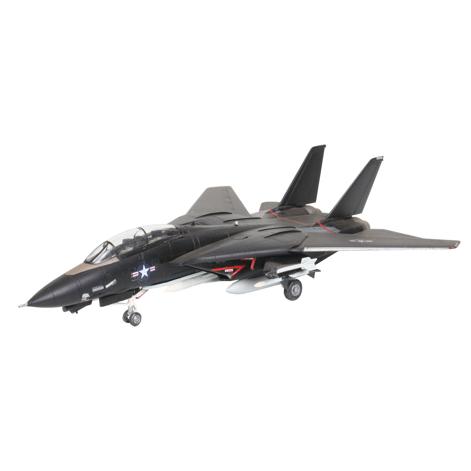 Сборная модель Revell Военный самолет F-14 Tomcat Black Bunny 04029 - фото 1