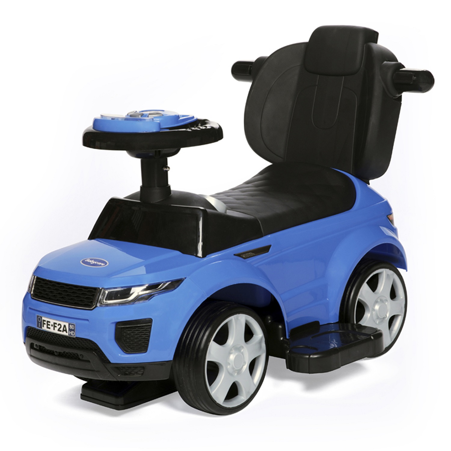 Каталка детская BabyCare Sport car (резиновые колеса) Синий - фото 3