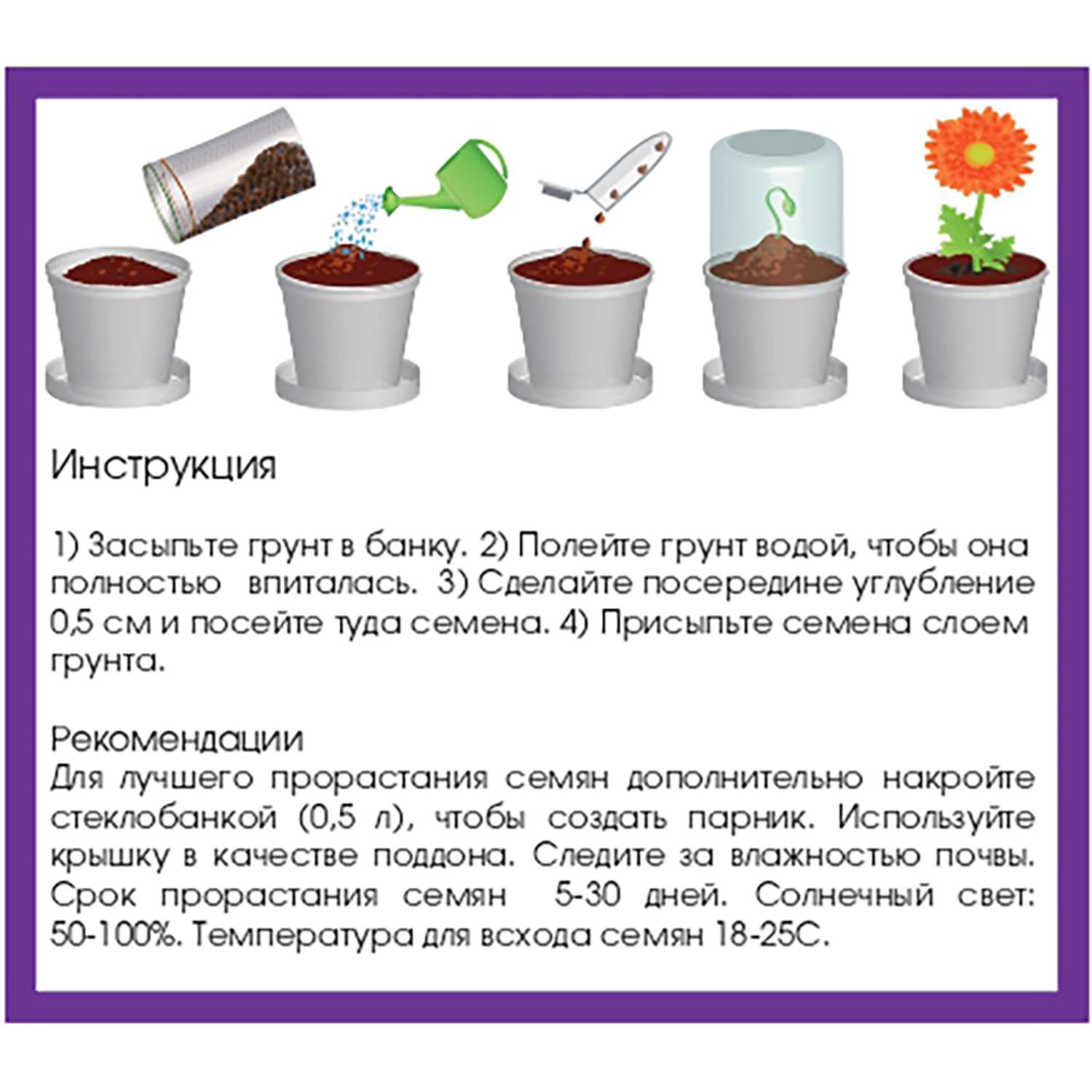 Набор для выращивания растений Rostok Visa Вырасти сам Перец в подарочном горшке - фото 6