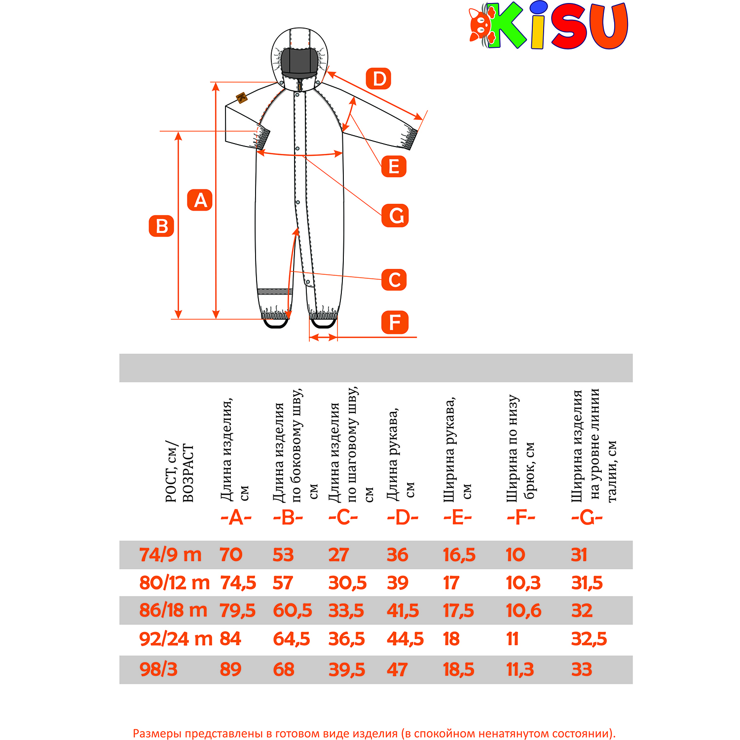 Комбинезон Kisu W20-30603R/9051R18 - фото 8