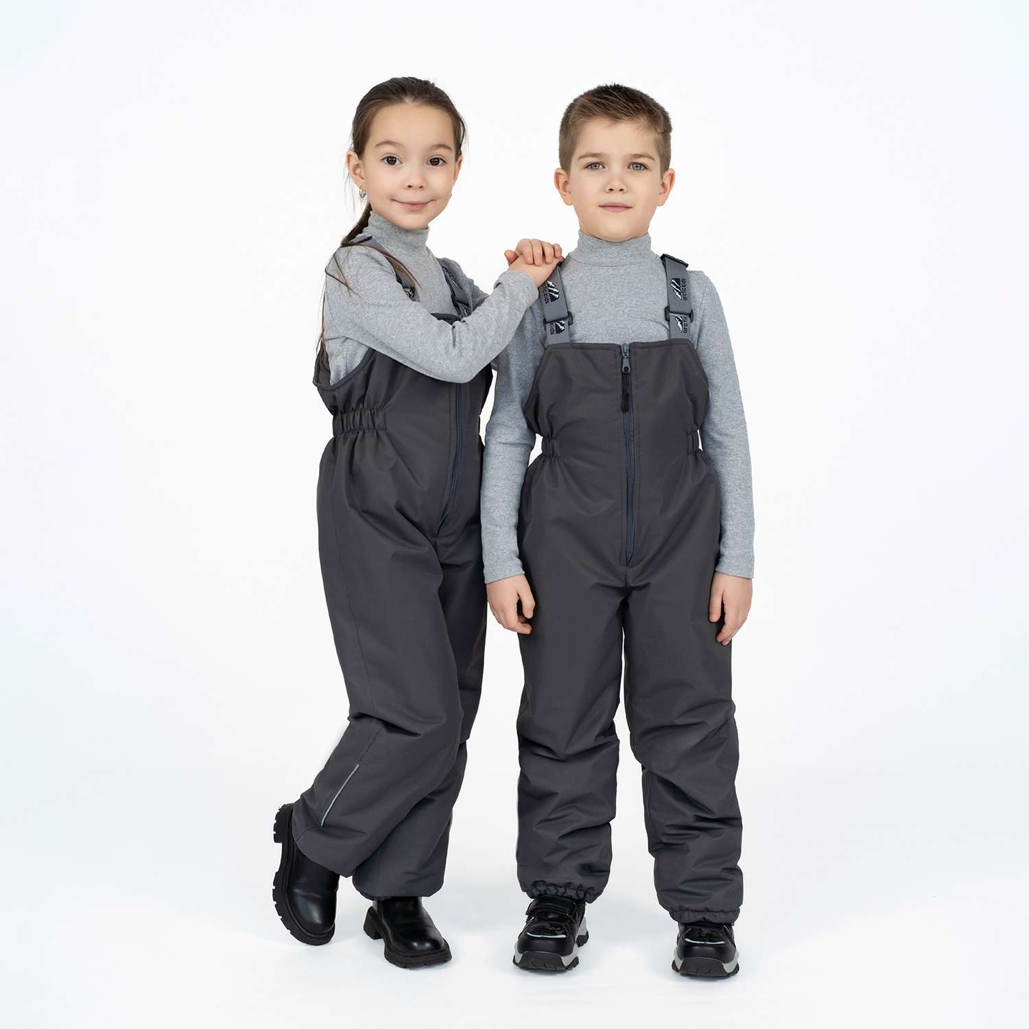 Полукомбинезон Arctic kids 60-008 серый - фото 2