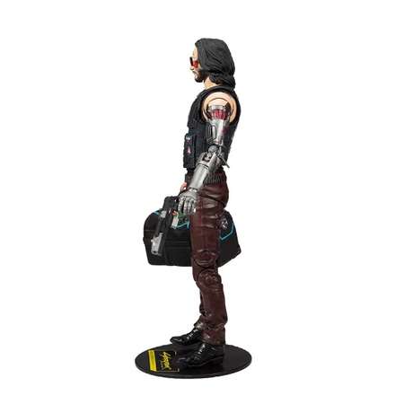 Фигурка McFarlane Toys Джонни Сильвер Хэнд Киберпанк 2077 с сумкой