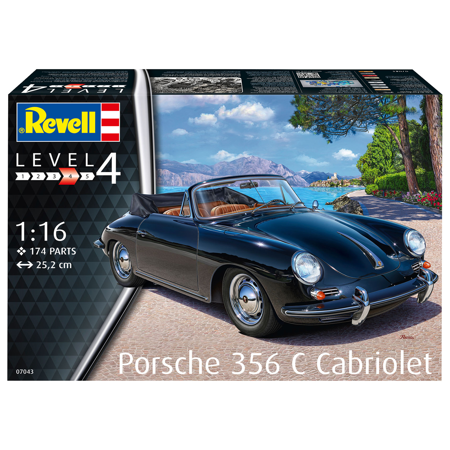 Модель для склейки Revell Porsche 356 Convertible 07043 - фото 5