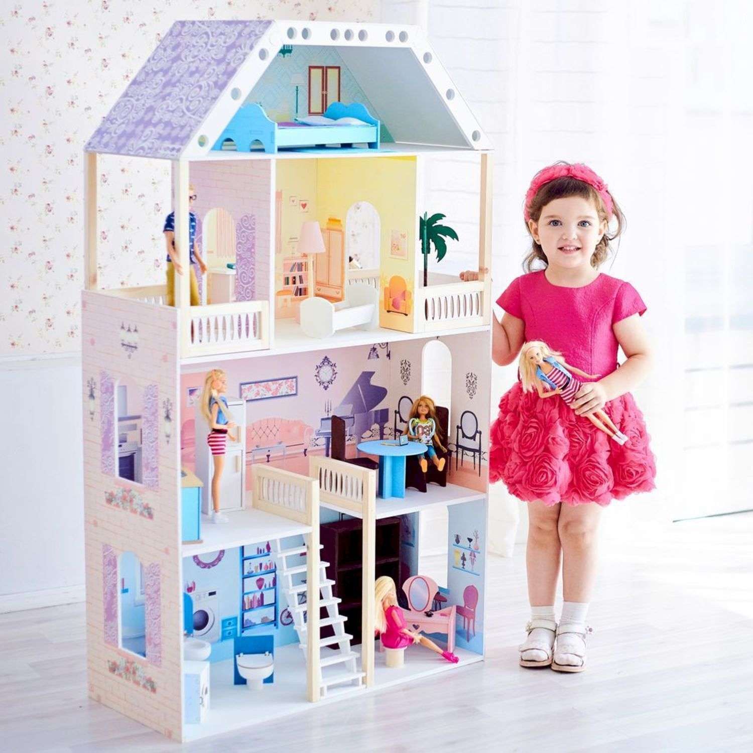 Кукольный дом куклы. Домик Paremo для Барби. Paremo кукольный домик "Розали Гранд". Мебель для кукол Паремо.