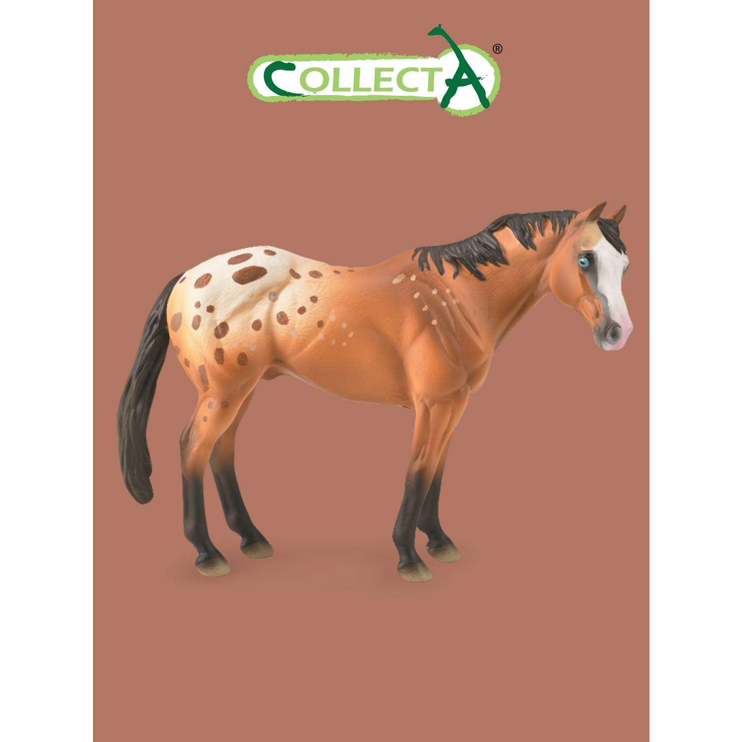 Фигурка животного Collecta Лошадь Светло-коричневый жеребец Аппалузы - фото 1