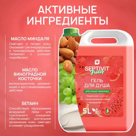 Гель для душа SEPTIVIT Premium Арбузный лимонад 5л