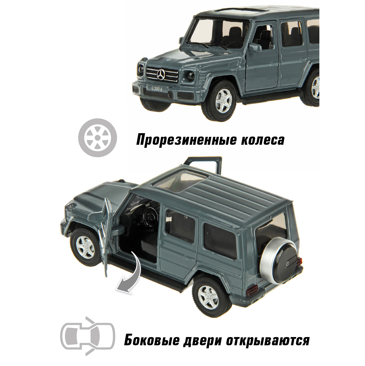 Машина HOFFMANN Джип Mercedes-Benz G350d 1:42 металлическая