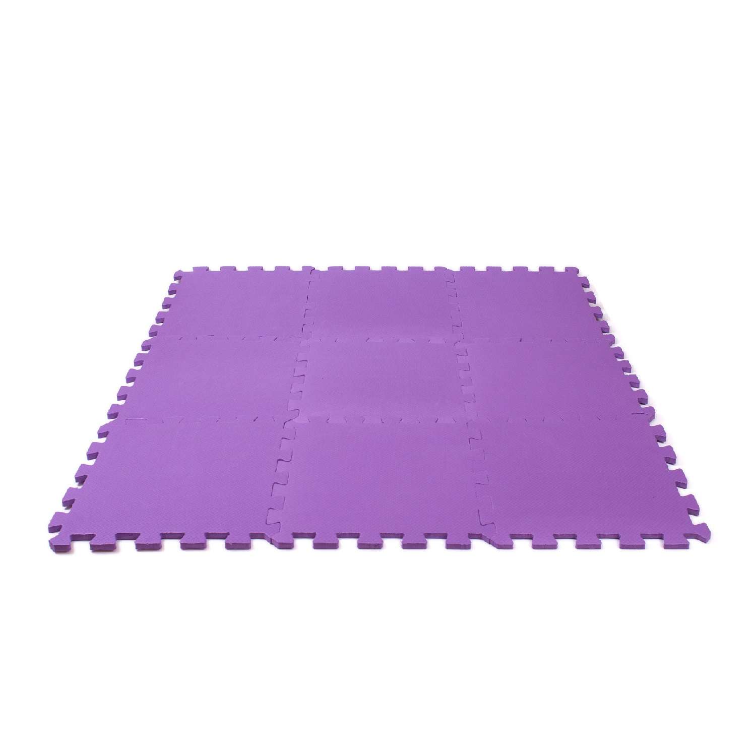 Развивающий детский коврик Eco cover игровой для ползания мягкий пол фиолетовый 33х33 - фото 2