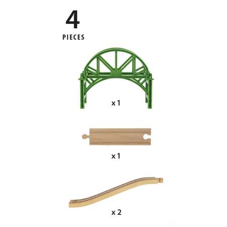 Игровой набор BRIO Арочный мост с возможностью наращивания 4 элемента