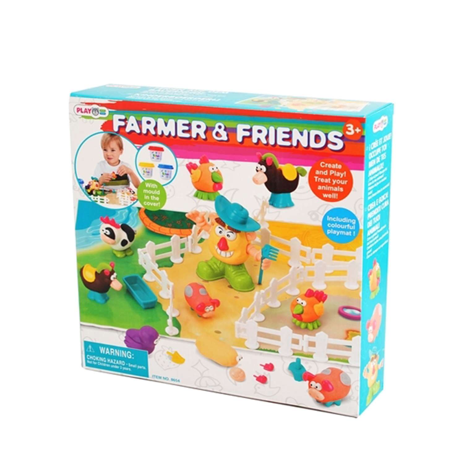 Набор с пластилином Playgo Фермер и друзья - фото 1