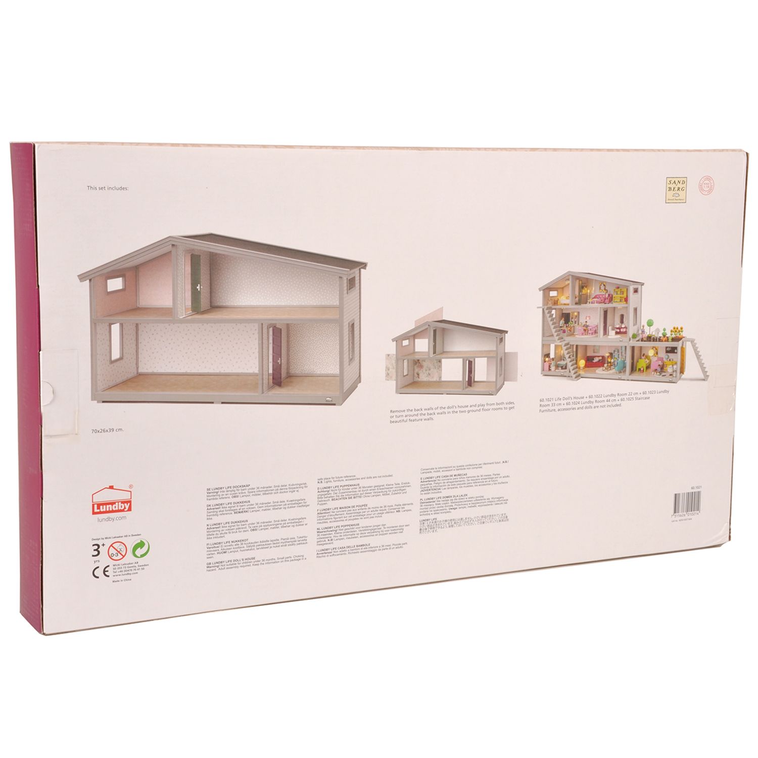 Кукольный домик Lundby открытый на 360 обои в наборе LB_60102100 купить по  цене 9240 ₽ в интернет-магазине Детский мир