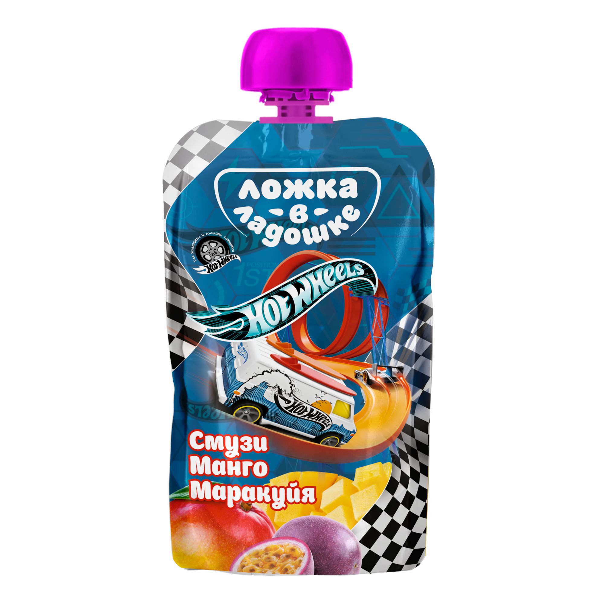 <b>Смузи</b> Ложка в ладошке Hot Wheels <b>манго</b>-<b>маракуйя</b> 115г с 9месяцев в ассортиме...