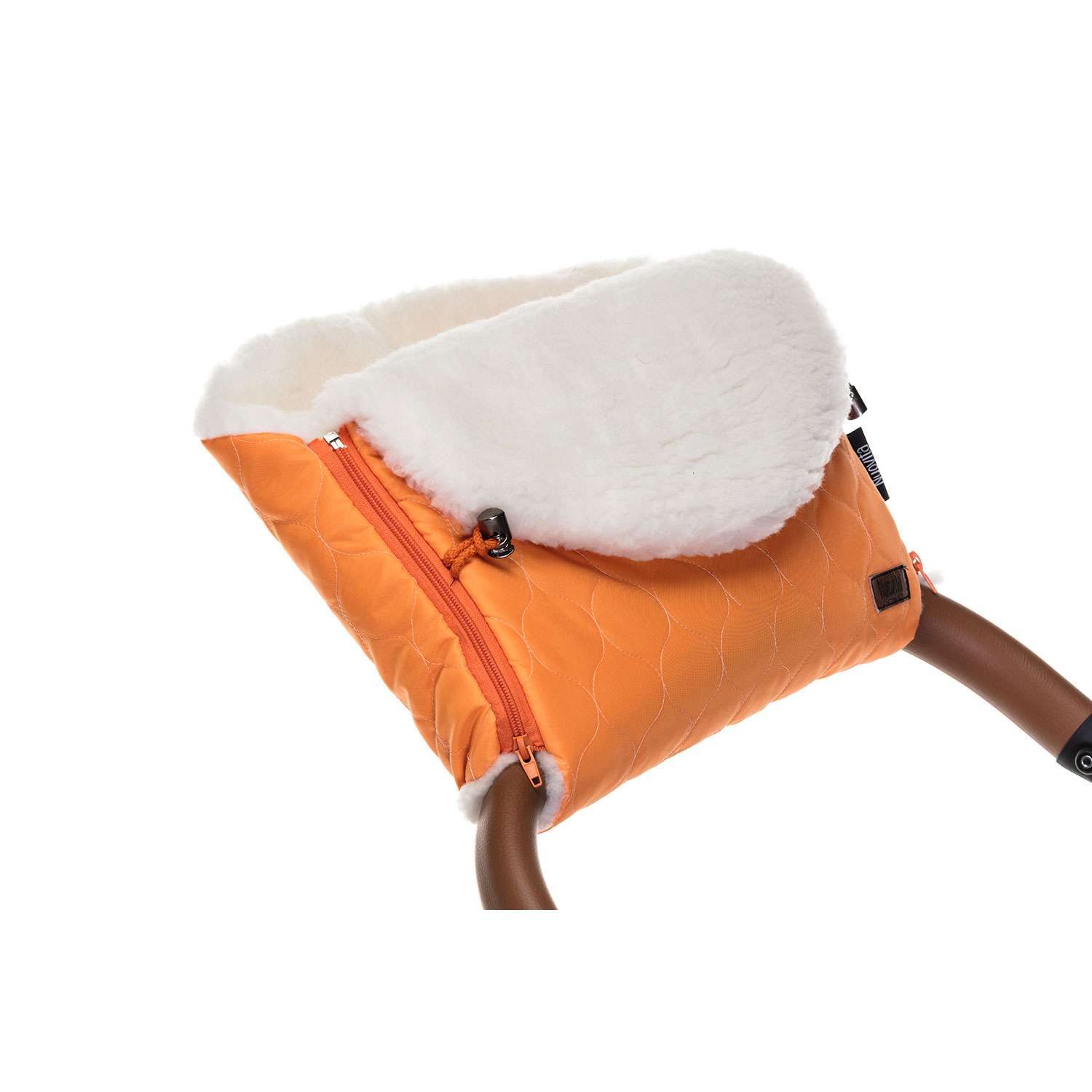 Муфта для коляски Nuovita меховая Polare Bianco Оранжевый NUO_mPOLB_2136 - фото 5