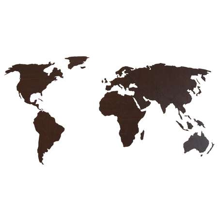 Карта мира настенная Afi Design деревянная 80х40 см венге