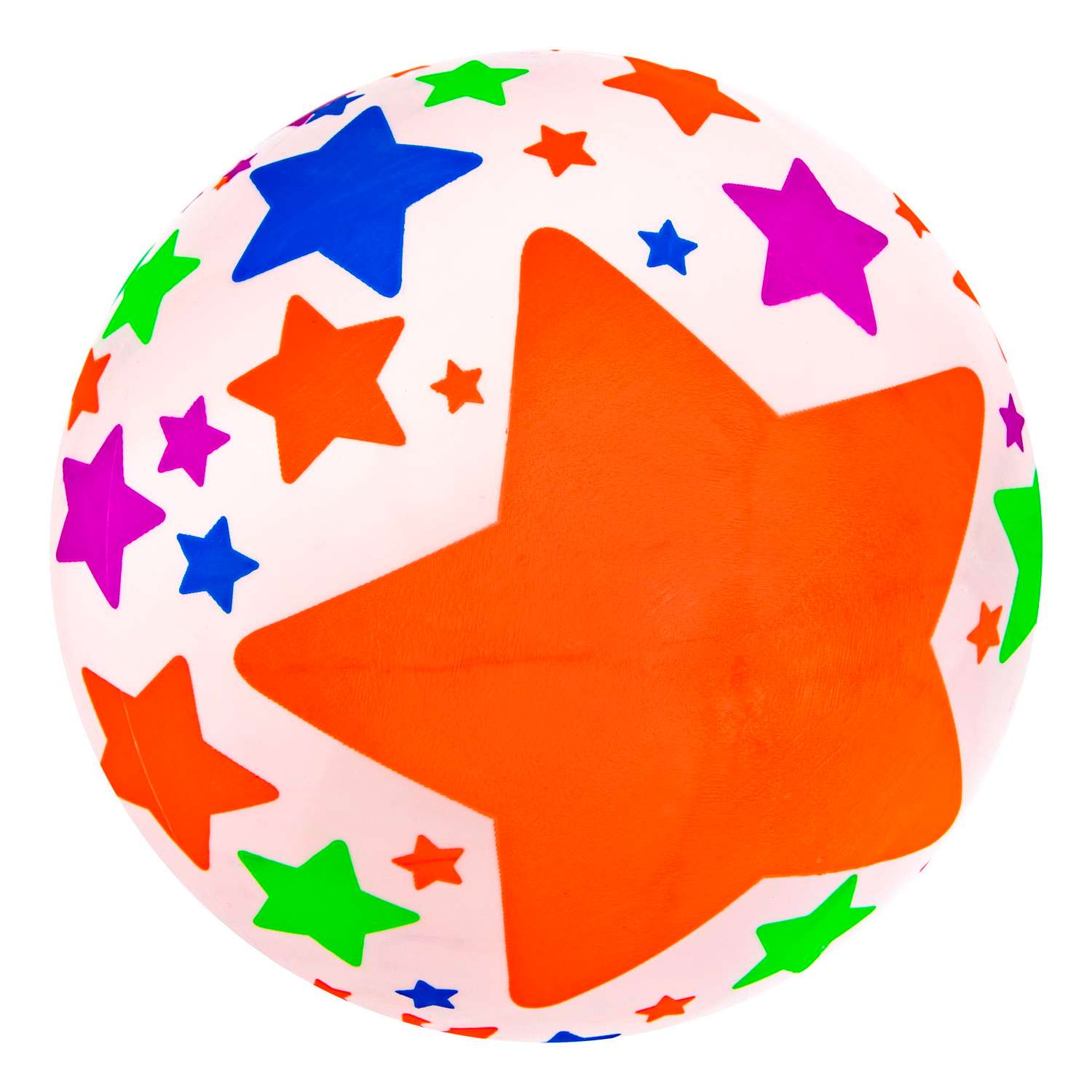 Мяч детский 23 см 1TOY звезды резиновый надувной - фото 1