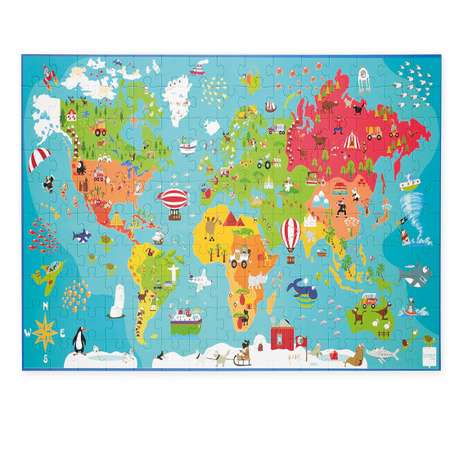 Пазл Scratch Карта мира