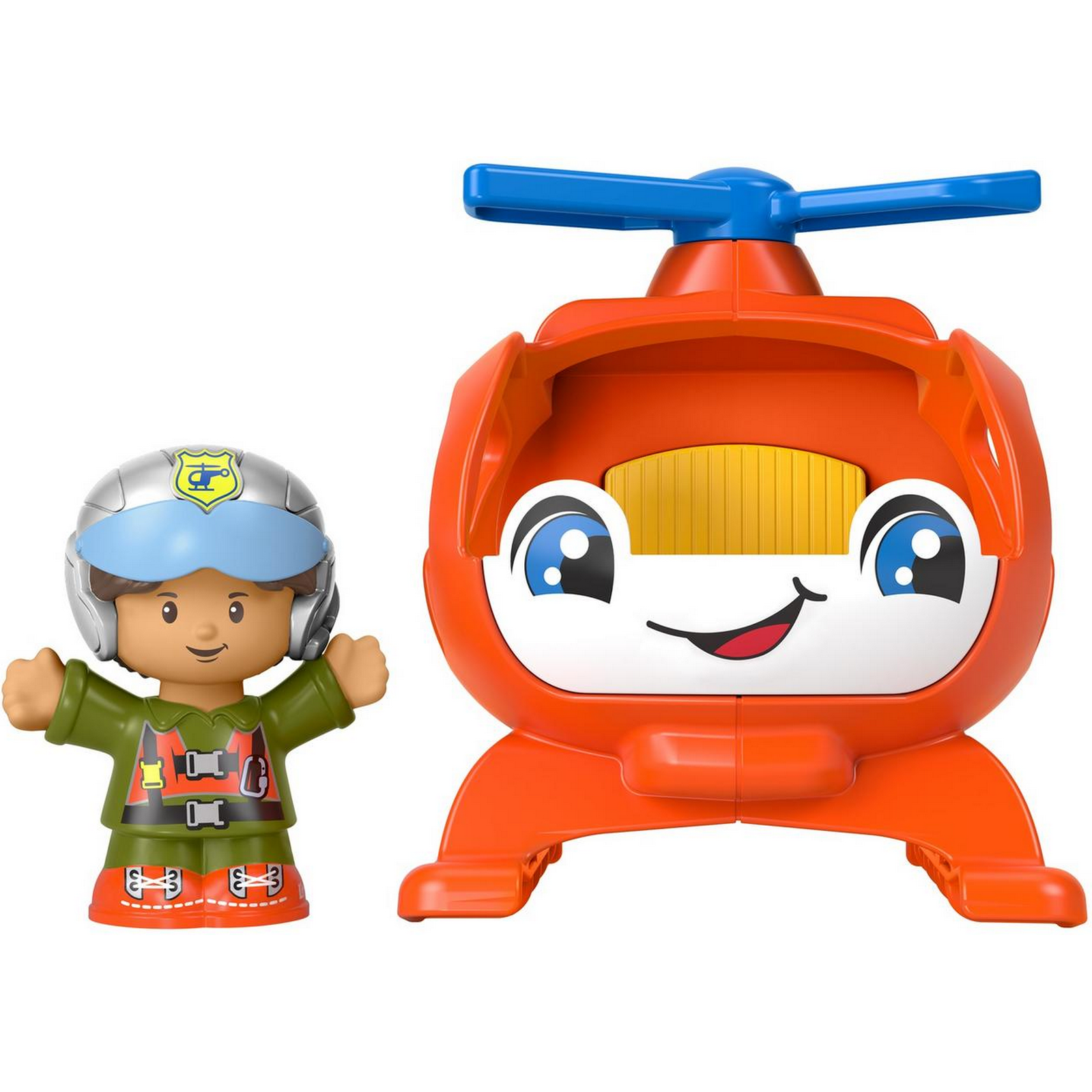 Игрушка Fisher Price Вертолет с фигуркой GTT72 - фото 1