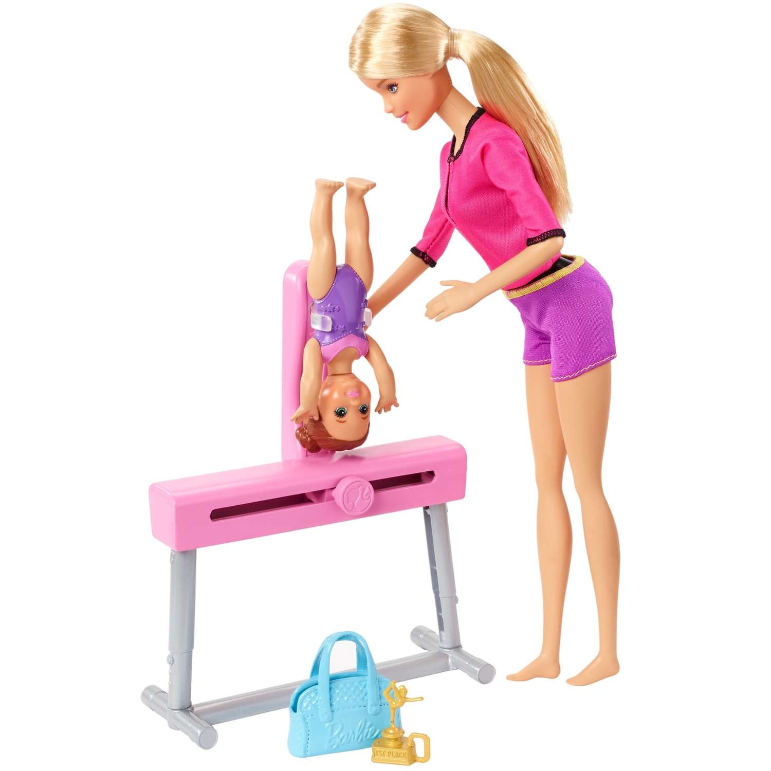 Набор игровой Barbie Спортивная карьера Барби-тренер по гимнастике FXP39 FXP37 - фото 5