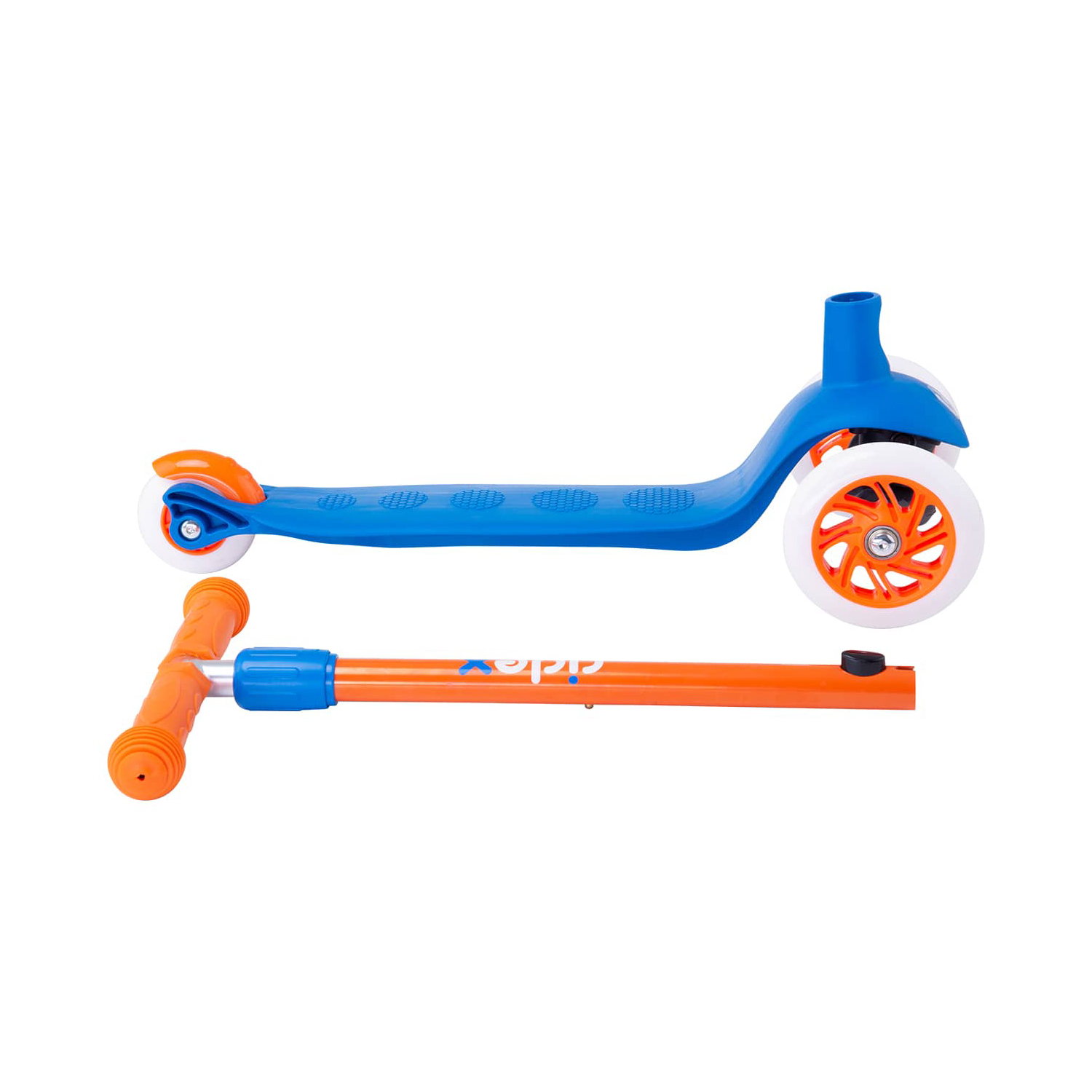 Самокат RIDEX трехколесный 3 wheels scooter Hero 120/80 blue/orange - фото 4