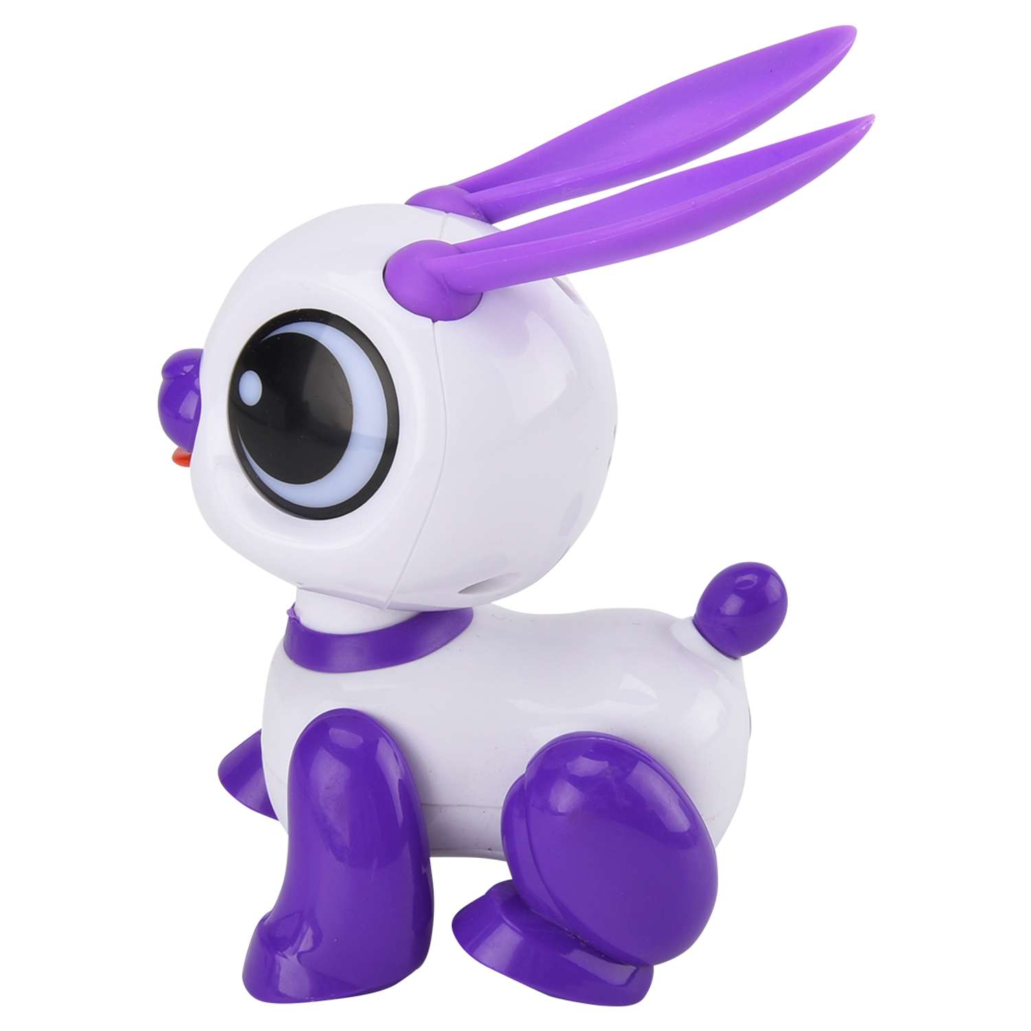 Интерактивная игрушка Mioshi зайчонок 13 см свет звук фиол - фото 1