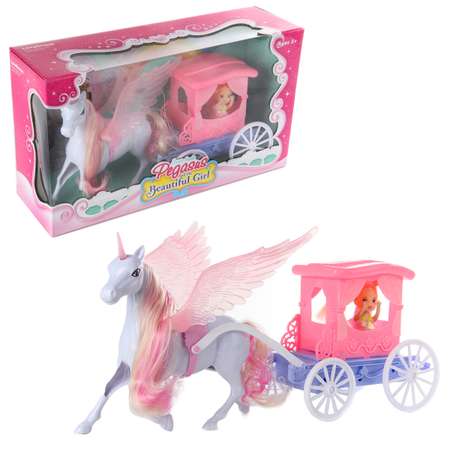Кукла Veld Co С лошадью и каретой