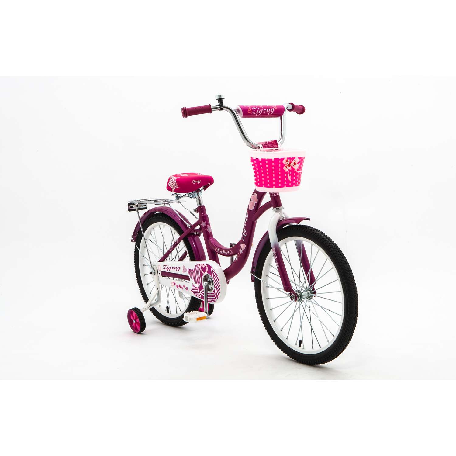 Велосипед ZigZag GIRL малиновый 20 дюймов - фото 2