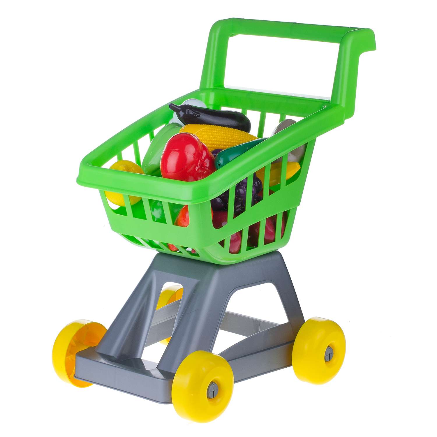 Тележка для супермаркета Стром с фруктами и овощами - фото 1