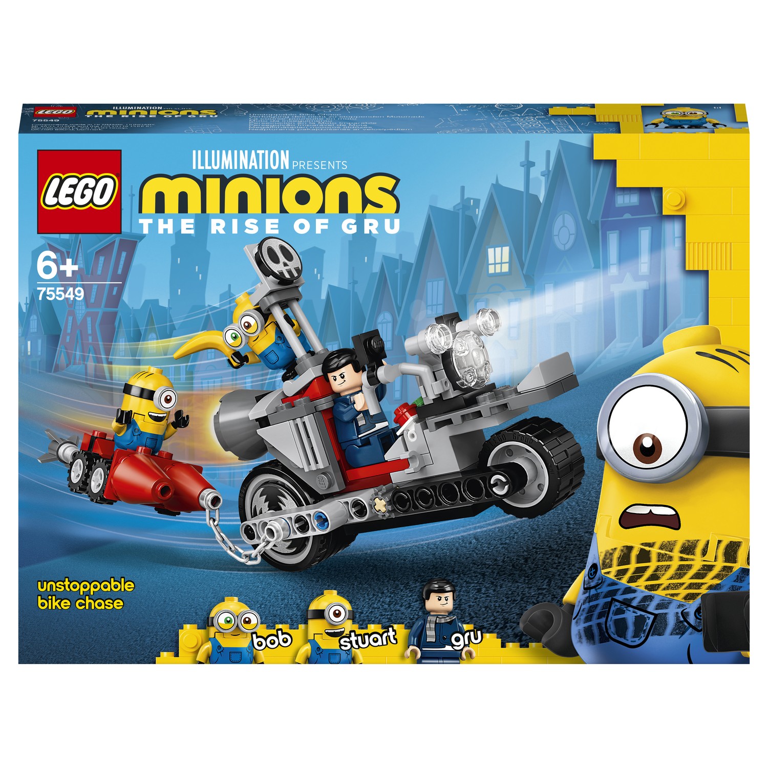 Конструктор LEGO Minions Невероятная погоня на мотоцикле 75549 купить по  цене 999 ₽ в интернет-магазине Детский мир