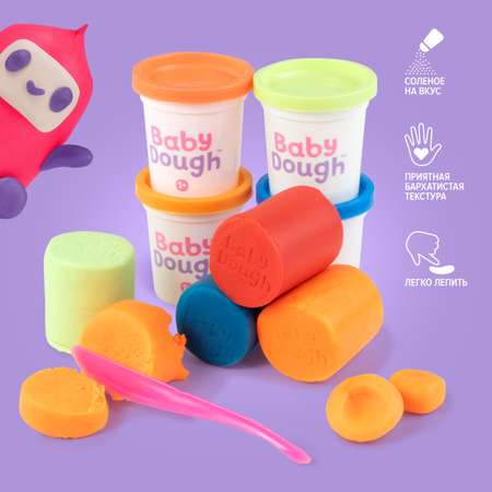 Тесто для лепки BabyDough Play-Doh! 4 цвета BD017