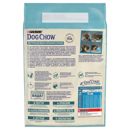 Корм для щенков Dog Chow крупных пород с индейкой 2.5кг