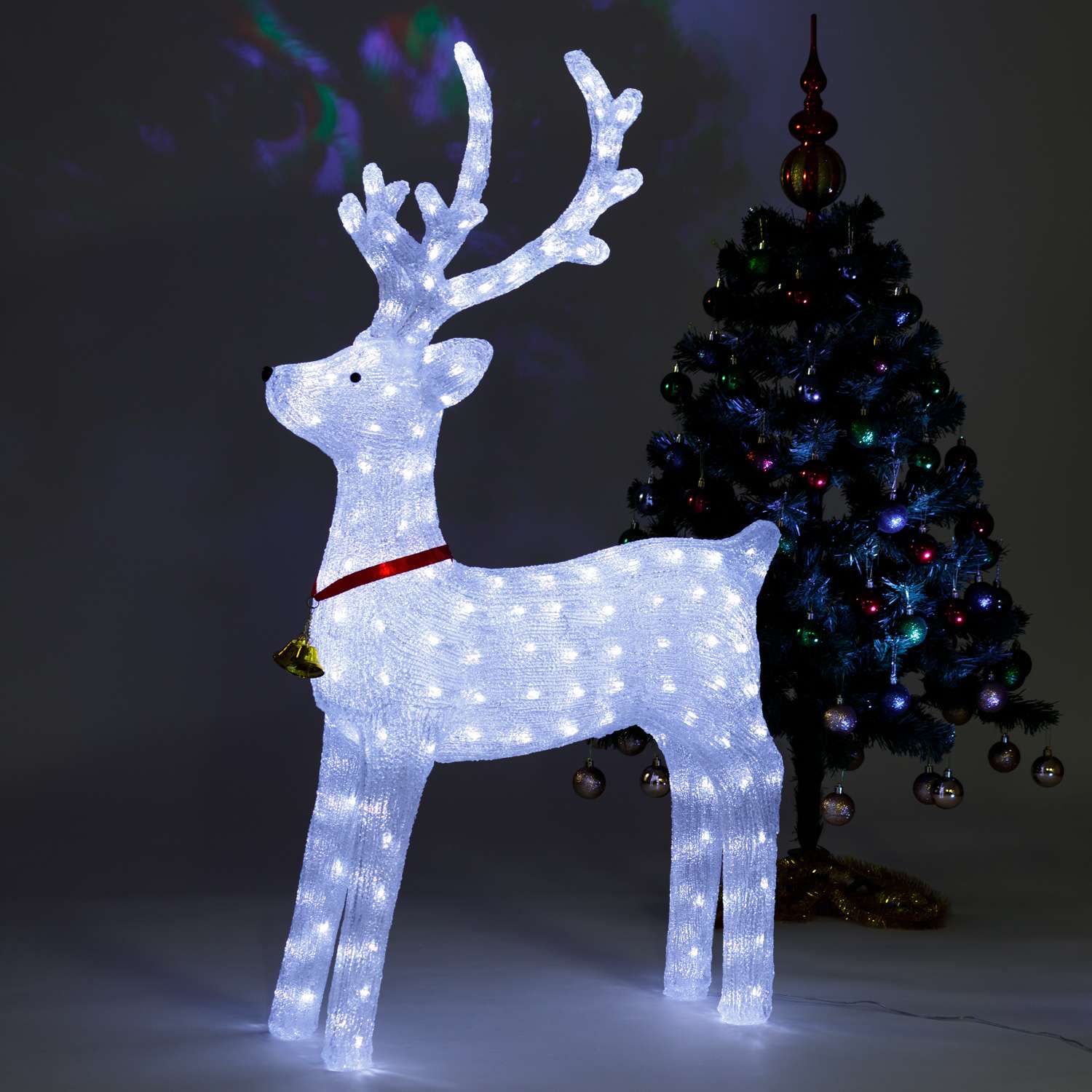 Фигура декоративная BABY STYLE Олень акрил LED с режимами 131 см - фото 3