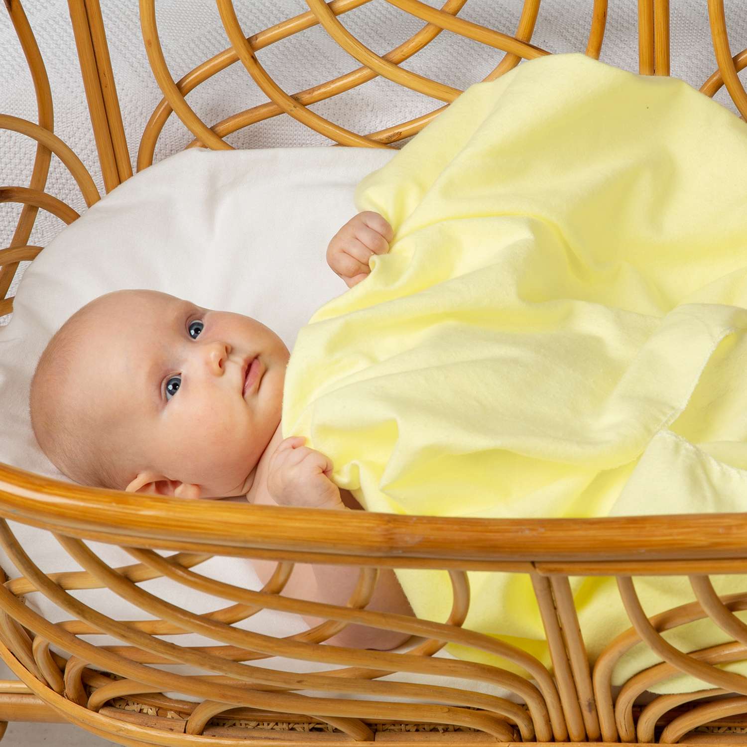 Пеленка фланелевая Чудо-Чадо для новорожденных Гамма желтый 75х120см 3 шт - фото 2