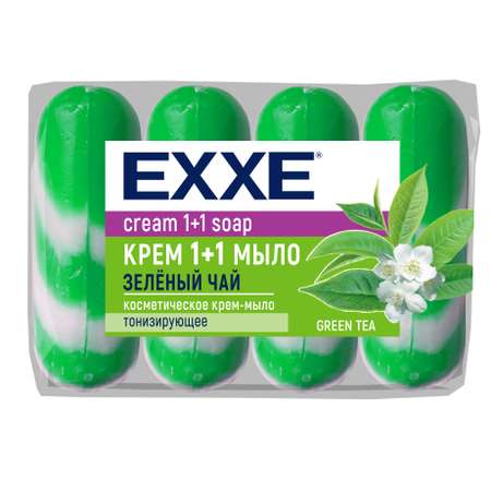 Крем-мыло Exxe Зеленый чай 4шт*90г