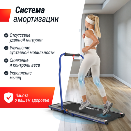 Беговая дорожка UNIX Fit R-300C Blue с поручнем до 100 кг 0.8 - 12 км/ч