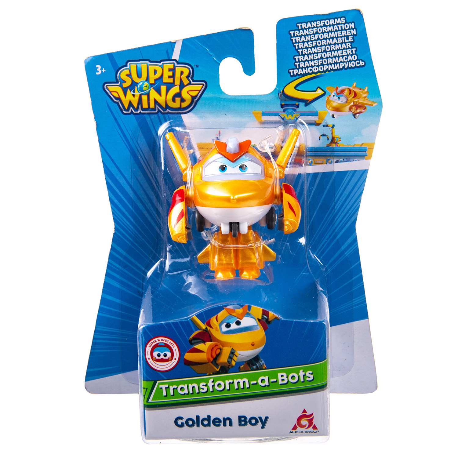 Трансформер Super Wings Голден бой мини EU750031 EU750031 - фото 2