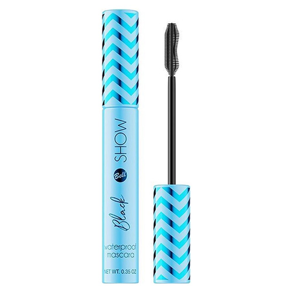 Тушь для ресниц Bell Black show waterproof mascara тон 001 черная водостойкая объем и удлинение - фото 3