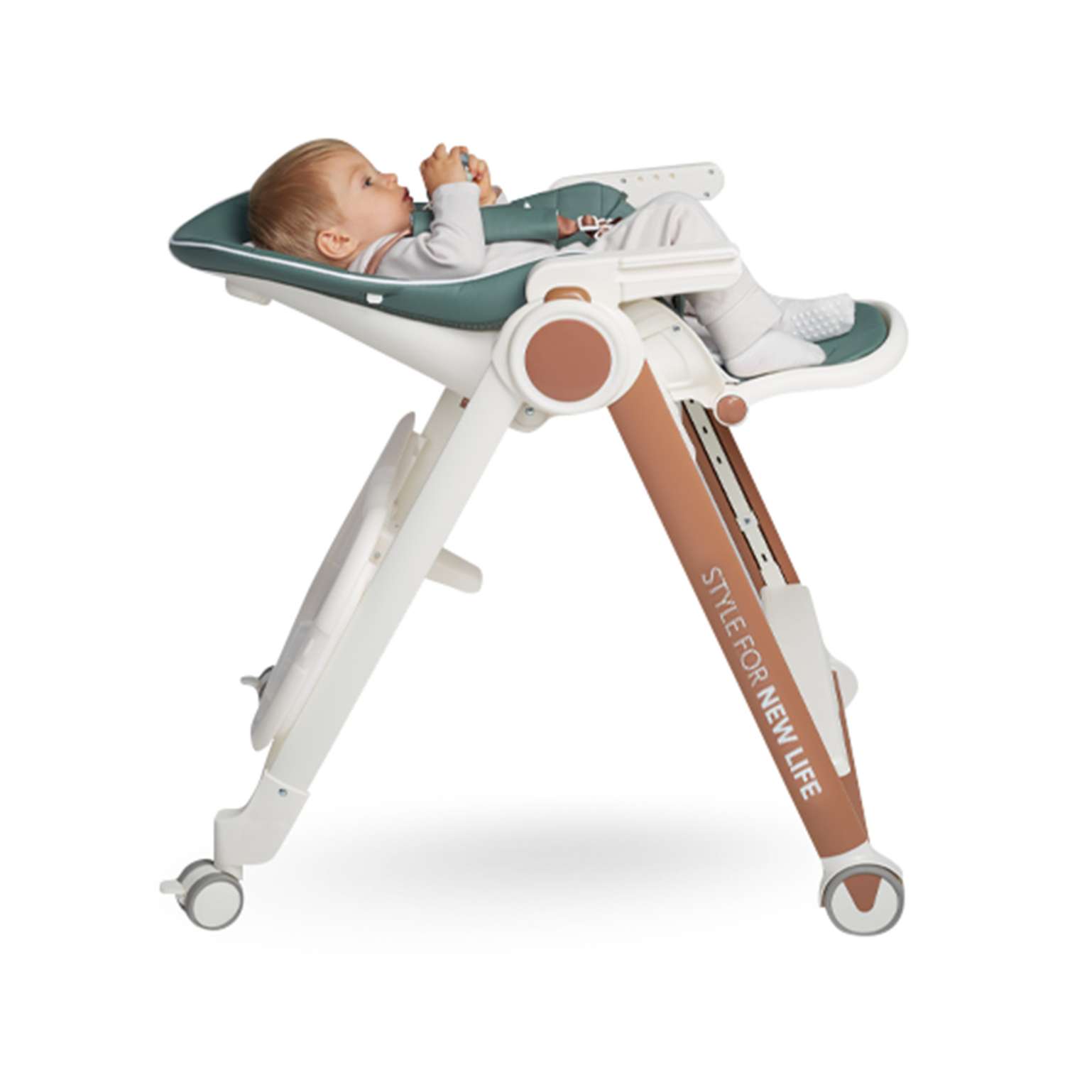 Стульчик для кормления Happy Baby из экокожи от 4 месяцев до 25 кг - фото 12
