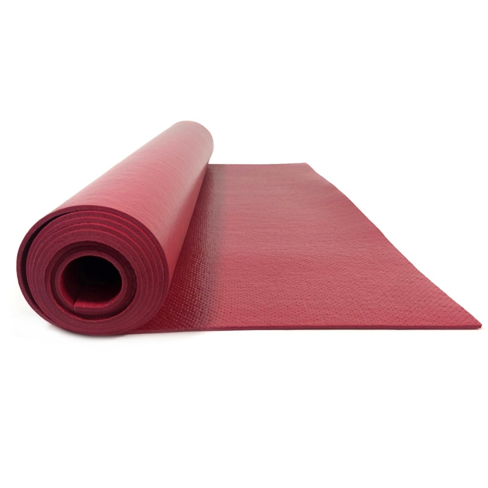 Коврик для спорта и фитнеса Ramayoga Puna Pro красный размер 185x60x0.45 см - фото 4