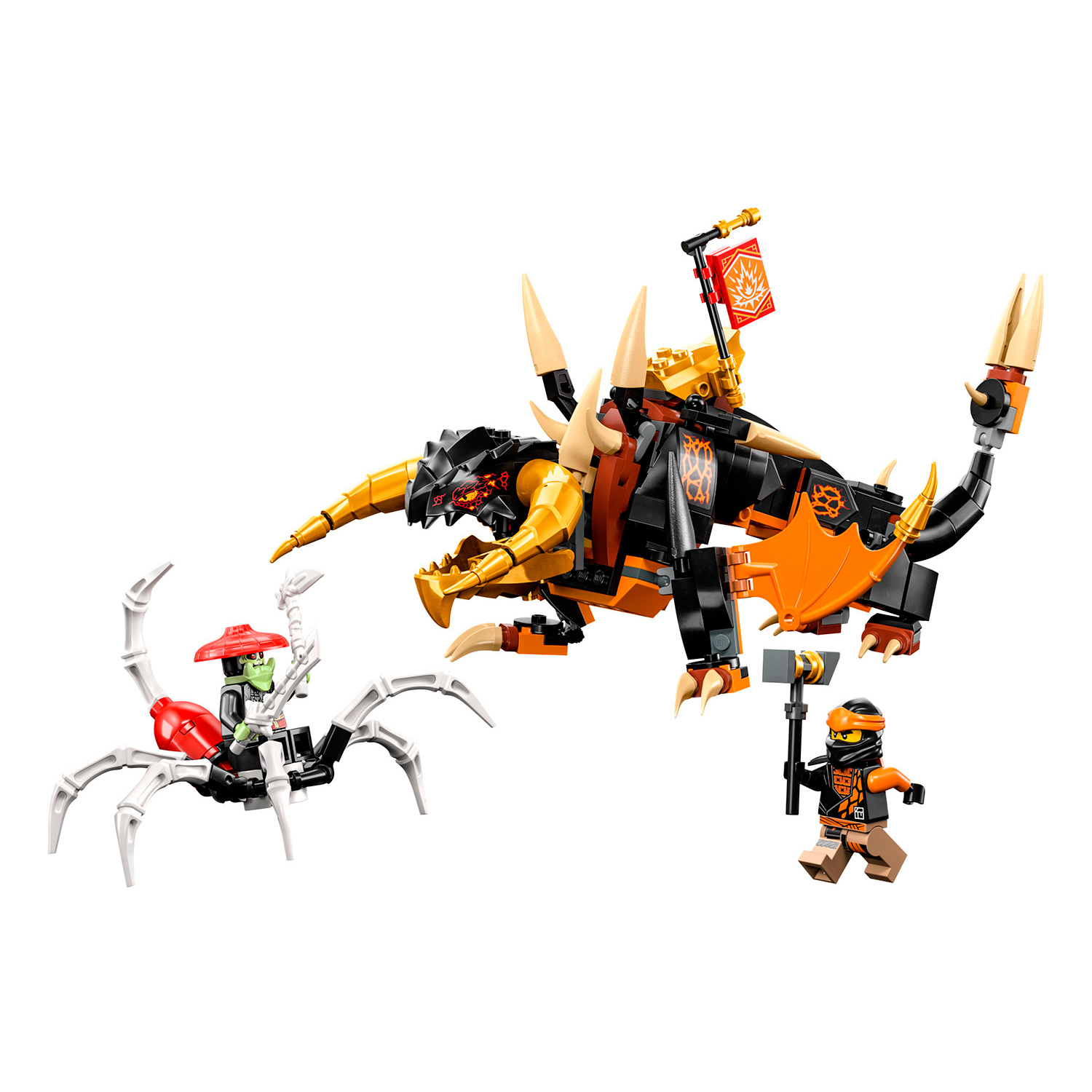 Конструктор детский LEGO Ninjago Земляной дракон ЭВО Коула - фото 3