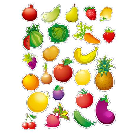 Игры на магнитах Рыжий кот фрукты овощи и ягоды