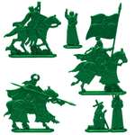 Набор солдатиков Воины и Битвы Магистр и его ставка цвет зеленый