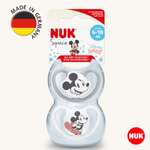 Соска пустышка ортодонтическая силикон Nuk NUK SPACE MICKEY